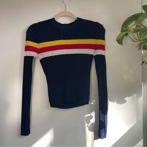 F21 Ribbed Striped Long Sleeve‎